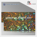 Self adhesive holographic film roll with 300 generic patterns